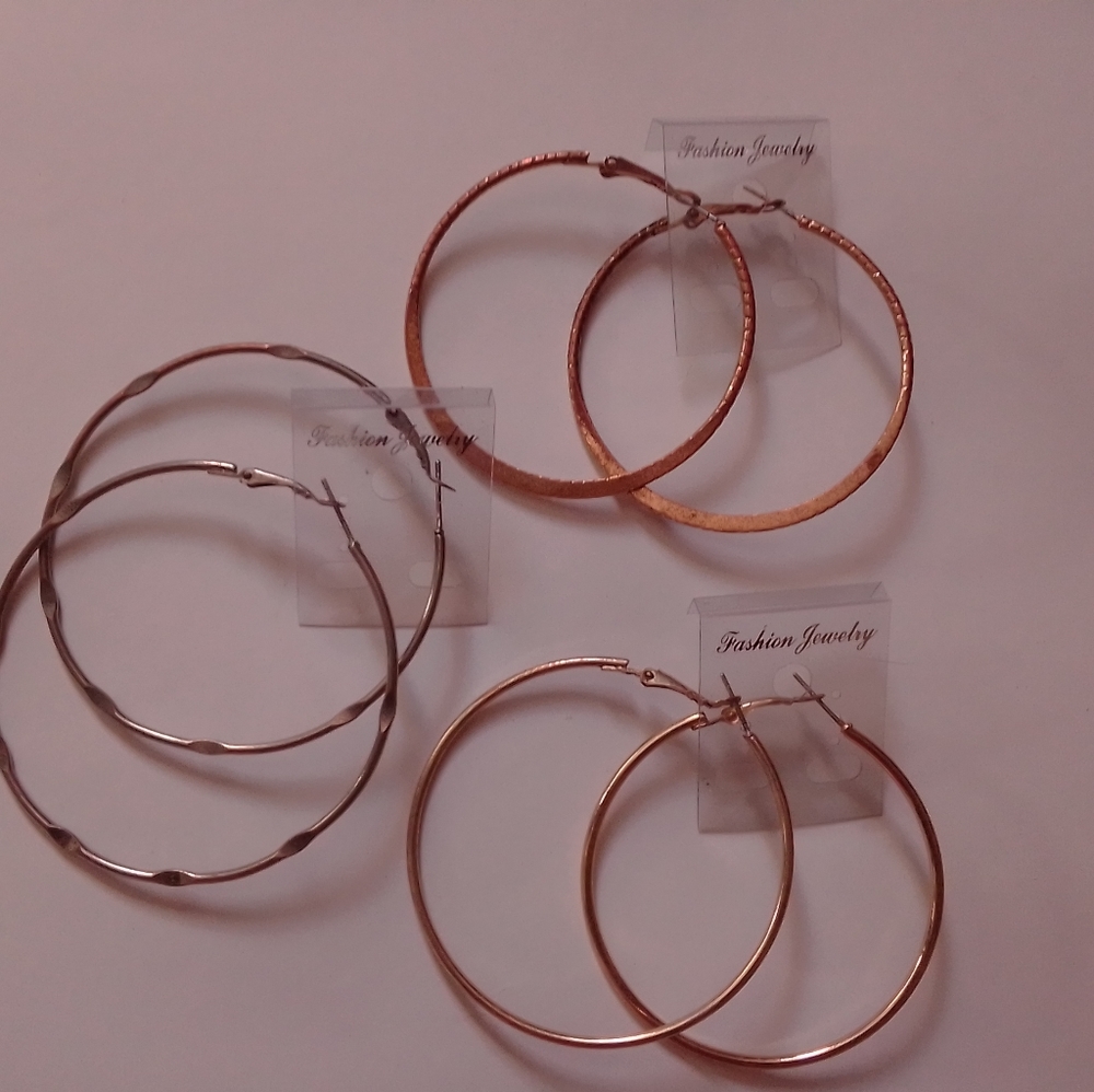 3 Pairs of 1.5"-2" Hoops